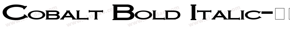 Cobalt Bold Italic字体转换